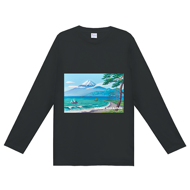 画像1: 31春の富士山長袖ティシャツ黒