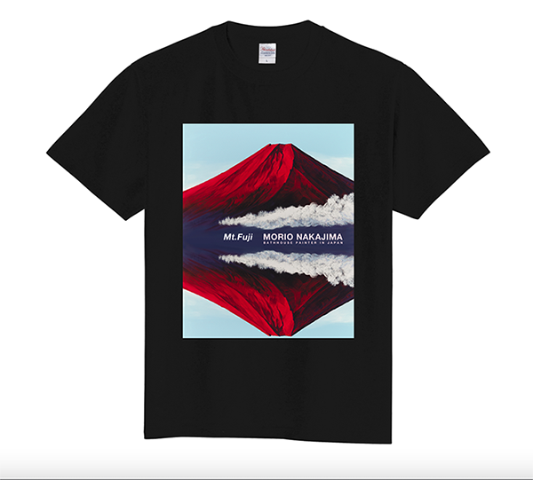 画像1: ２１赤富士Tシャツ黒